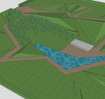 格拉茨雕塑公园SU模型下载_sketchup草图大师SKP模型