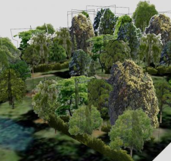 魏玛公园SU模型下载_sketchup草图大师SKP模型