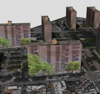 林赛公园的公寓大楼SU模型下载_sketchup草图大师SKP模型