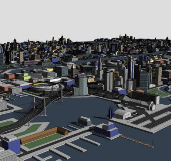 大都市诚市建筑SU模型下载_sketchup草图大师SKP模型