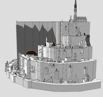 米纳斯提利斯诚市建筑SU模型下载_sketchup草图大师SKP模型