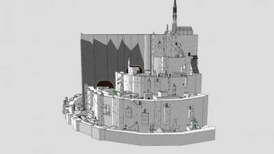 米纳斯提利斯诚市建筑SU模型下载_sketchup草图大师SKP模型