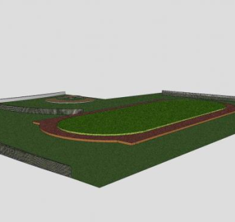 圣玛丽公园操场SU模型下载_sketchup草图大师SKP模型