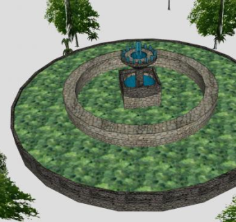 主题英语乐园SU模型下载_sketchup草图大师SKP模型