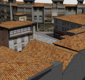 现代广场建筑SU模型下载_sketchup草图大师SKP模型