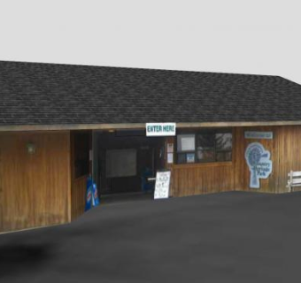 入场大楼及礼品店建筑SU模型下载_sketchup草图大师SKP模型