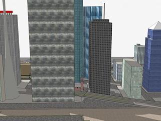 纽约<em>城市建筑</em>SU模型下载_sketchup草图大师SKP模型
