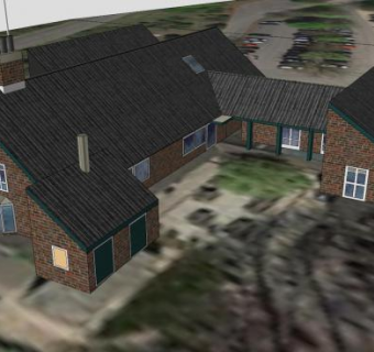 伊利沙伯郊野公园游客中心SU模型下载_sketchup草图大师SKP模型