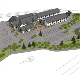 酒店扩建和公寓开发SU模型下载_sketchup草图大师SKP模型