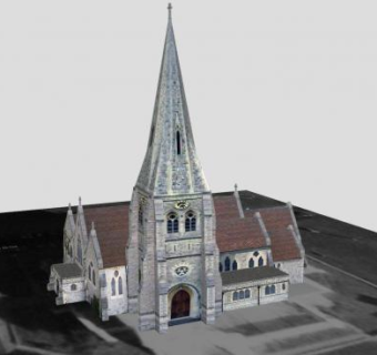 布莱克西斯教会堂SU模型下载_sketchup草图大师SKP模型