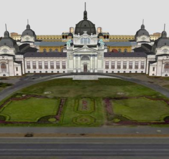 布达佩斯大型建筑SU模型下载_sketchup草图大师SKP模型