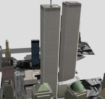 纽约市户外建筑SU模型下载_sketchup草图大师SKP模型