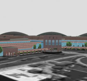 办公建筑会议中心SU模型下载_sketchup草图大师SKP模型