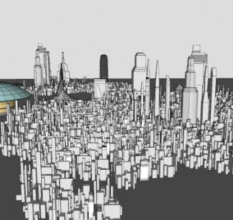 科洛桑星球建筑SU模型下载_sketchup草图大师SKP模型