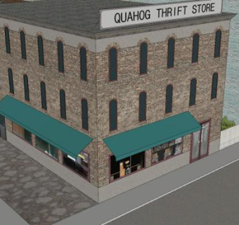 户外诚市建筑SU模型下载_sketchup草图大师SKP模型