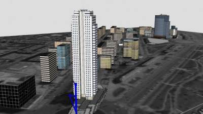 法国大道诚市建筑SU模型下载_sketchup草图大师SKP模型