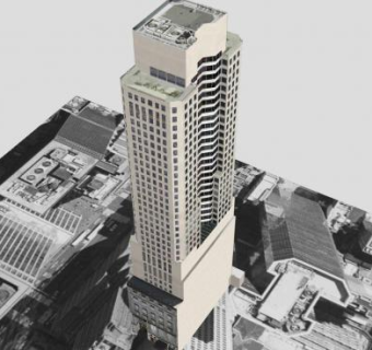 瑞士银行办公大厦SU模型下载_sketchup草图大师SKP模型