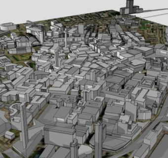 英国利物浦港口诚市SU模型下载_sketchup草图大师SKP模型