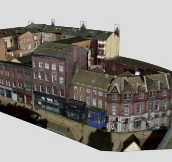 利兹街区城镇建筑SU模型下载_sketchup草图大师SKP模型