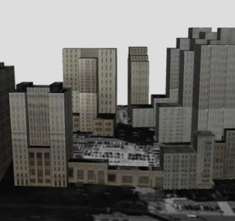 泽西城医疗中心建筑SU模型下载_sketchup草图大师SKP模型