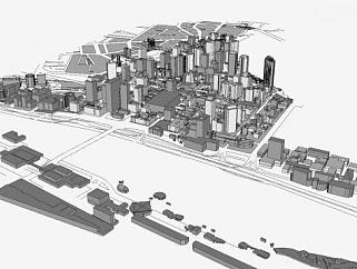 布里斯班<em>城市建筑</em>SU模型下载_sketchup草图大师SKP模型