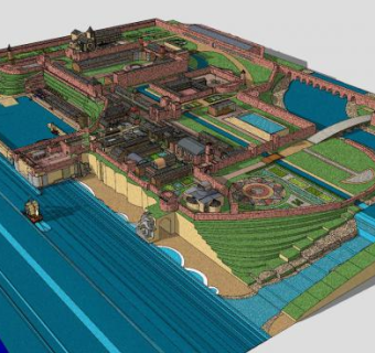诚市规划中心建筑SU模型下载_sketchup草图大师SKP模型