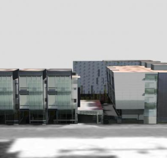 现代艺术剧院建筑SU模型下载_sketchup草图大师SKP模型