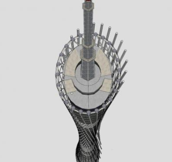 广州新电视塔SU模型下载_sketchup草图大师SKP模型