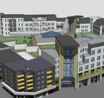 伍珀塔市政厅办公楼SU模型下载_sketchup草图大师SKP模型
