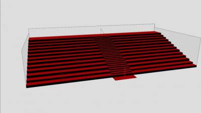 棒球场比赛看台SU模型下载_sketchup草图大师SKP模型