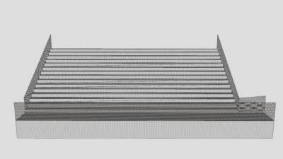 垒球运动比赛看台SU模型下载_sketchup草图大师SKP模型