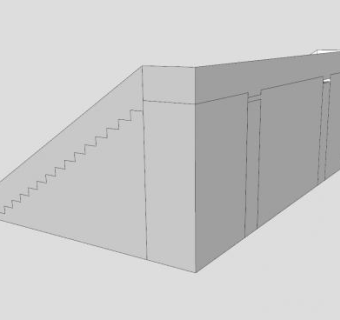 梯形观众看台SU模型下载_sketchup草图大师SKP模型