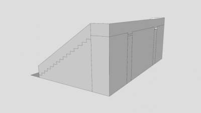 梯形观众看台SU模型下载_sketchup草图大师SKP模型