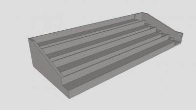 小型比赛看台SU模型下载_sketchup草图大师SKP模型