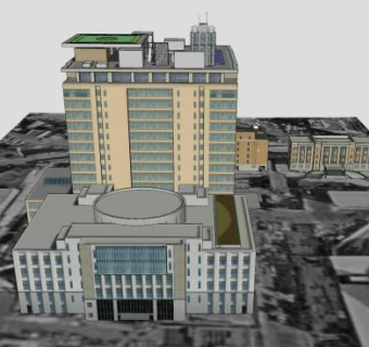 栃木县城镇建筑SU模型下载_sketchup草图大师SKP模型