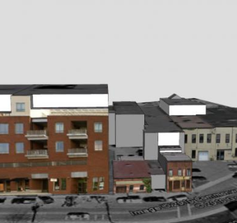 城市购物中心大楼SU模型下载_sketchup草图大师SKP模型