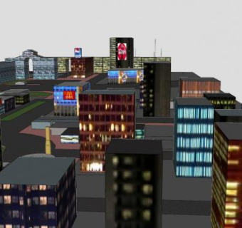 埃及城市建筑SU模型下载_sketchup草图大师SKP模型