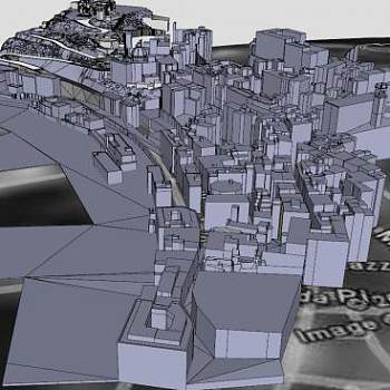 意大利诚市建筑SU模型下载_sketchup草图大师SKP模型