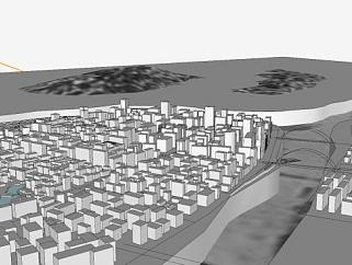宜宾城市<em>规划建筑</em>SU模型下载_sketchup草图大师SKP模型