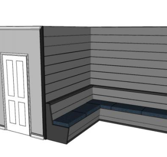 现代住宅屋外露天座椅设计SU模型下载_sketchup草图大师SKP模型