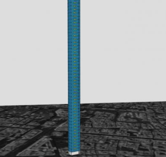 现代高塔建筑SU模型下载_sketchup草图大师SKP模型