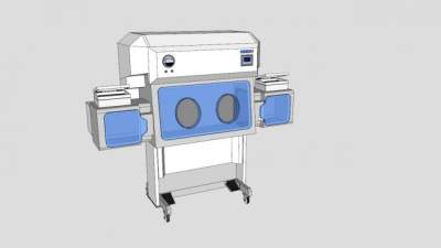 实验室无菌隔离器机器设备SU模型_su模型下载 草图大师模型_SKP模型