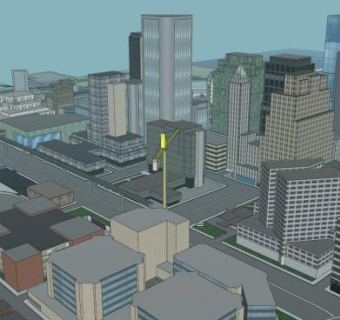 现代新城市建筑SU模型下载_sketchup草图大师SKP模型