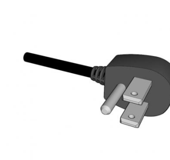 三插插头的SU模型组件_su模型下载 草图大师模型_SKP模型