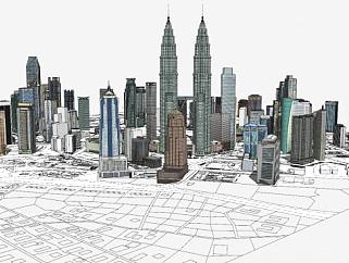 吉隆坡<em>市建筑中心</em>SU模型下载_sketchup草图大师SKP模型