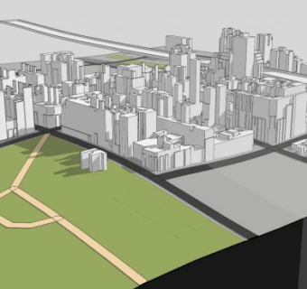 公园户外建筑SU模型下载_sketchup草图大师SKP模型