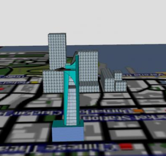 复仇者大厦建筑SU模型下载_sketchup草图大师SKP模型