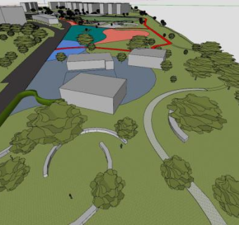 景观诚市规划SU模型下载_sketchup草图大师SKP模型