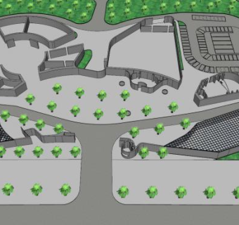 昌黎阳光房建筑SU模型下载_sketchup草图大师SKP模型