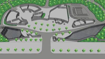 昌黎阳光房建筑SU模型下载_sketchup草图大师SKP模型